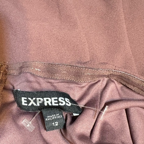 Express Mauve Strapless Jumpsuit - Picture 7 of 7